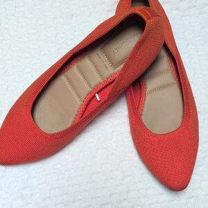 Cynthia Rowley Vibrant Orange Flats